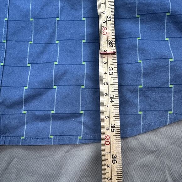 Robert Graham Shirt Mens 2XLT Geometric Pattern Designer Contrasting Trims - Picture 10 of 16